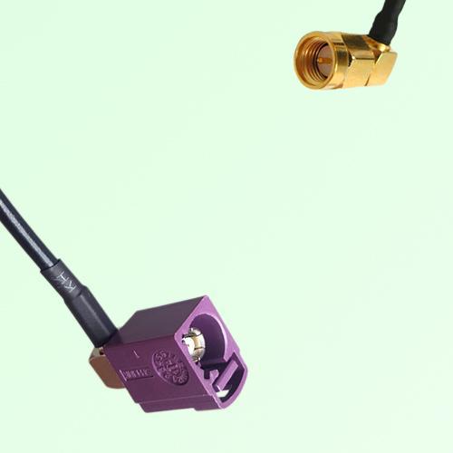 FAKRA SMB D 4004 bordeaux Female Jack RA to SMA Male Plug RA Cable FAKRA SMB D 4004 bordeaux Female Jack RA to SMA Male Plug RA Cable