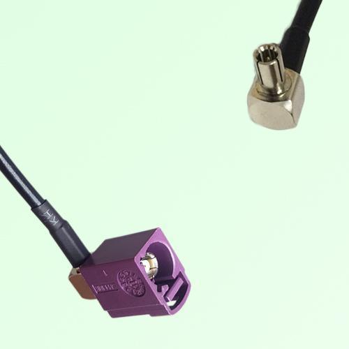 FAKRA SMB D 4004 bordeaux Female Jack RA to TS9 Male Plug RA Cable FAKRA SMB D 4004 bordeaux Female Jack RA to TS9 Male Plug RA Cable