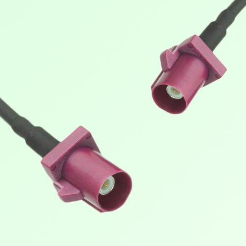 FAKRA SMB D 4004 bordeaux Male Plug to D 4004 bordeaux Male Plug Cable
