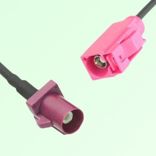 FAKRA SMB D 4004 bordeaux Male Plug to H 4003 violet Female Jack Cable FAKRA SMB D 4004 bordeaux Male Plug to H 4003 violet Female Jack Cable