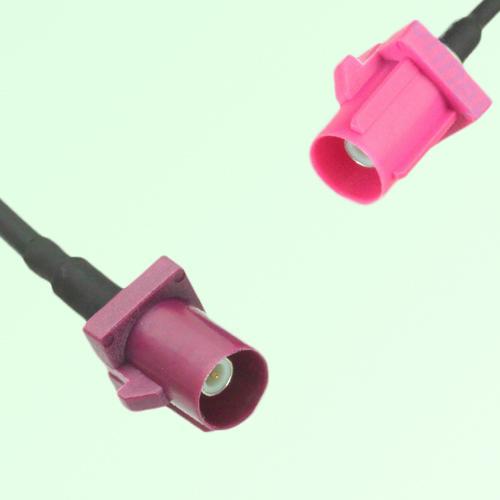 FAKRA SMB D 4004 bordeaux Male Plug to H 4003 violet Male Plug Cable