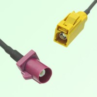 FAKRA SMB D 4004 bordeaux Male Plug to K 1027 Curry Female Jack Cable FAKRA SMB D 4004 bordeaux Male Plug to K 1027 Curry Female Jack Cable