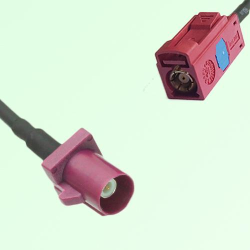 FAKRA SMB D 4004 bordeaux Male Plug to L 3002 carmin red Female Cable