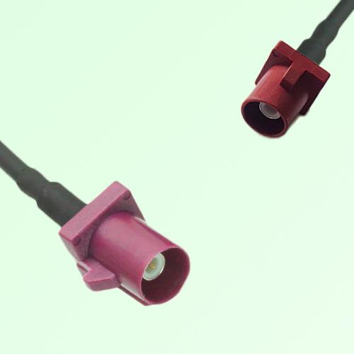 FAKRA SMB D 4004 bordeaux Male Plug to L 3002 carmin red Male Cable