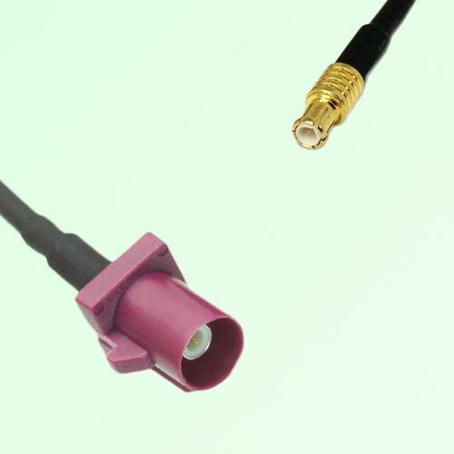 FAKRA SMB D 4004 bordeaux Male Plug to MCX Male Plug Cable