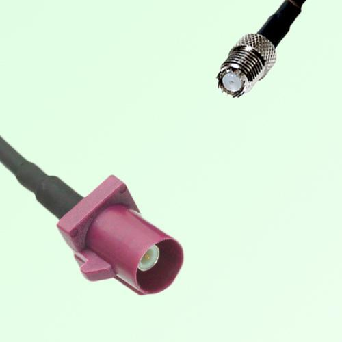 FAKRA SMB D 4004 bordeaux Male Plug to Mini UHF Female Jack Cable FAKRA SMB D 4004 bordeaux Male Plug to Mini UHF Female Jack Cable