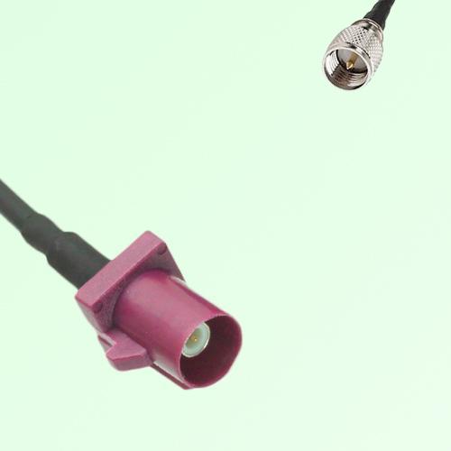 FAKRA SMB D 4004 bordeaux Male Plug to Mini UHF Male Plug Cable FAKRA SMB D 4004 bordeaux Male Plug to Mini UHF Male Plug Cable