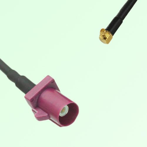 FAKRA SMB D 4004 bordeaux Male Plug to MMCX Male Plug RA Cable