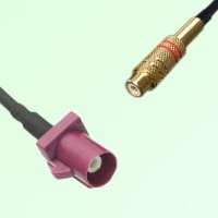 FAKRA SMB D 4004 bordeaux Male Plug to RCA Female Jack Cable