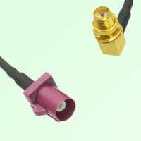 FAKRA SMB D 4004 bordeaux Male to RP SMA Bulkhead Female RA Cable FAKRA SMB D 4004 bordeaux Male to RP SMA Bulkhead Female RA Cable