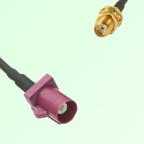 FAKRA SMB D 4004 bordeaux Male Plug to SMA Bulkhead Female Jack Cable FAKRA SMB D 4004 bordeaux Male Plug to SMA Bulkhead Female Jack Cable