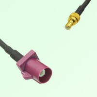 FAKRA SMB D 4004 bordeaux Male Plug to SMB Male Plug Cable