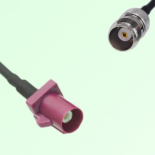 FAKRA SMB D 4004 bordeaux Male Plug to TNC Female Jack Cable FAKRA SMB D 4004 bordeaux Male Plug to TNC Female Jack Cable