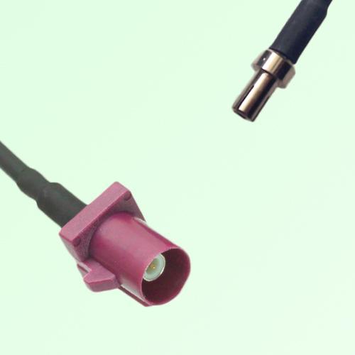 FAKRA SMB D 4004 bordeaux Male Plug to TS9 Male Plug Cable