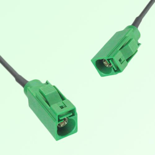 FAKRA SMB E 6002 green Female Jack to E 6002 green Female Jack Cable FAKRA SMB E 6002 green Female Jack to E 6002 green Female Jack Cable
