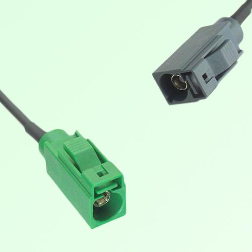 FAKRA SMB E 6002 green Female Jack to G 7031 grey Female Jack Cable