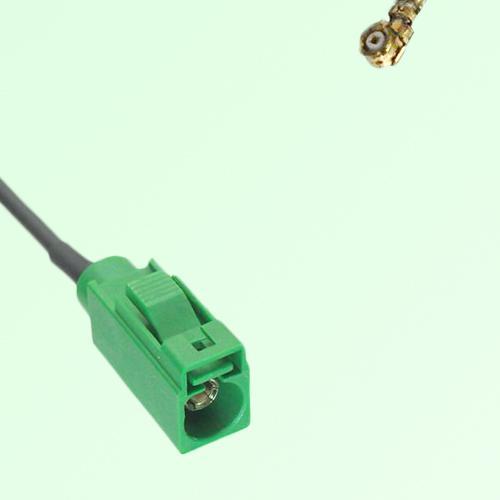 FAKRA SMB E 6002 green Female Jack to IPEX Cable