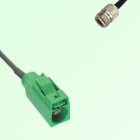 FAKRA SMB E 6002 green Female Jack to N Female Jack Cable FAKRA SMB E 6002 green Female Jack to N Female Jack Cable