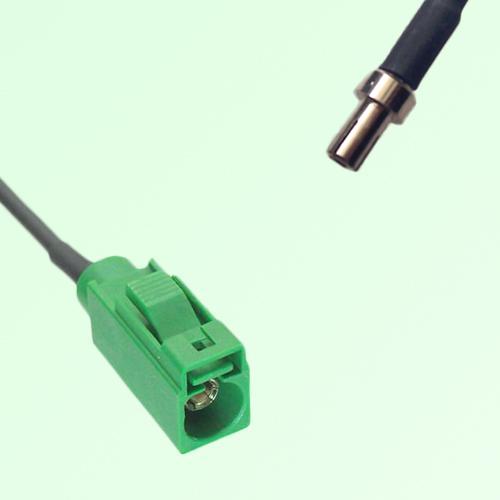 FAKRA SMB E 6002 green Female Jack to TS9 Male Plug Cable