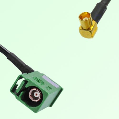 FAKRA SMB E 6002 green Female Jack RA to MCX Female Jack RA Cable FAKRA SMB E 6002 green Female Jack RA to MCX Female Jack RA Cable
