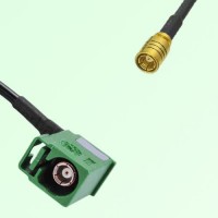 FAKRA SMB E 6002 green Female Jack RA to SMB Female Jack Cable