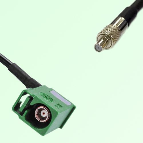 FAKRA SMB E 6002 green Female Jack RA to TS9 Female Jack Cable
