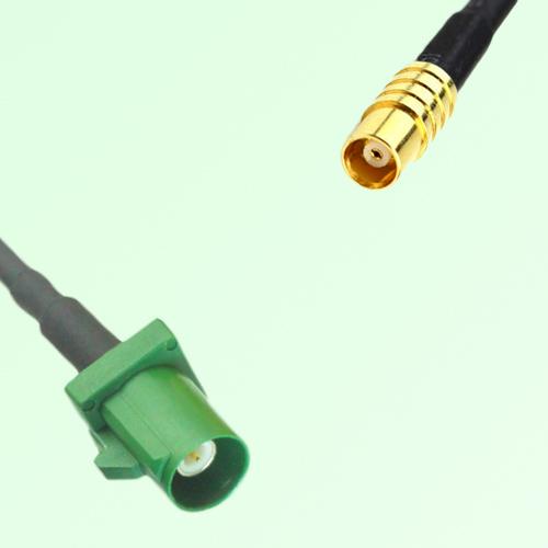 FAKRA SMB E 6002 green Male Plug to MCX Female Jack Cable