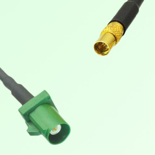 FAKRA SMB E 6002 green Male Plug to MMCX Female Jack Cable