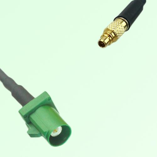FAKRA SMB E 6002 green Male Plug to MMCX Male Plug Cable