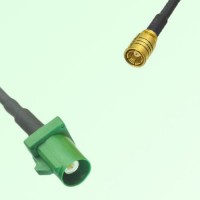 FAKRA SMB E 6002 green Male Plug to SMB Female Jack Cable