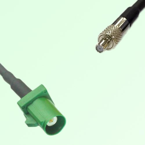 FAKRA SMB E 6002 green Male Plug to TS9 Female Jack Cable