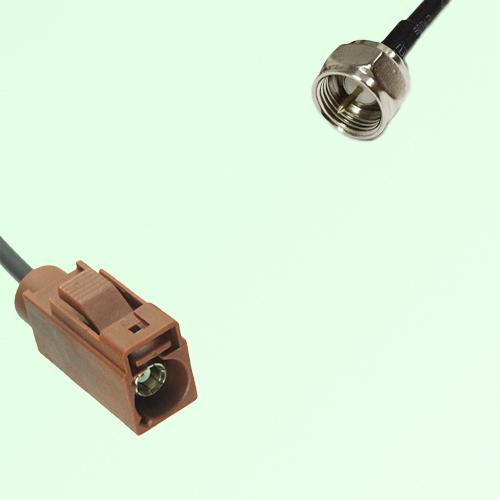 FAKRA SMB F 8011 brown Female Jack to F Male Plug Cable