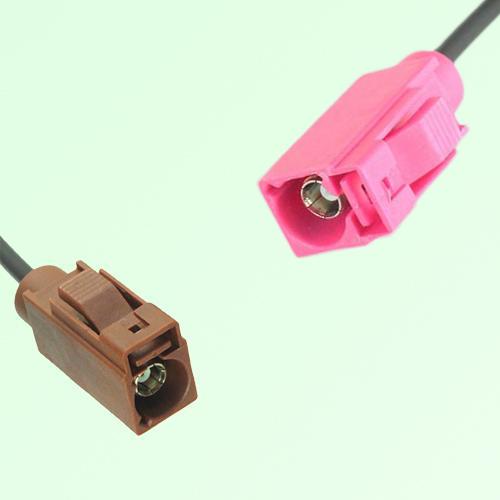 FAKRA SMB F 8011 brown Female Jack to H 4003 violet Female Jack Cable