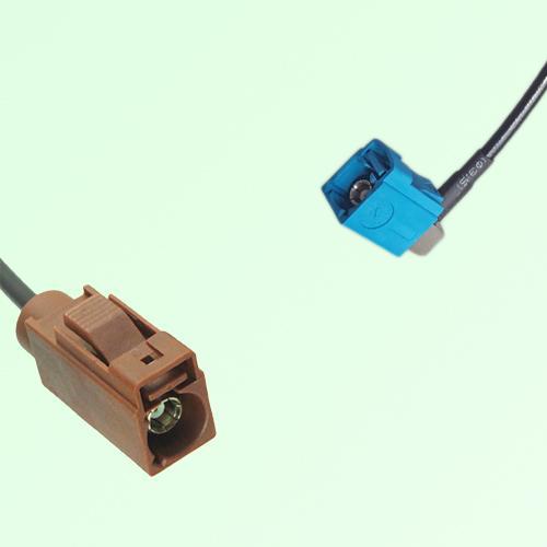FAKRA SMB F 8011 brown Female to Z 5021 Water Blue Female RA Cable