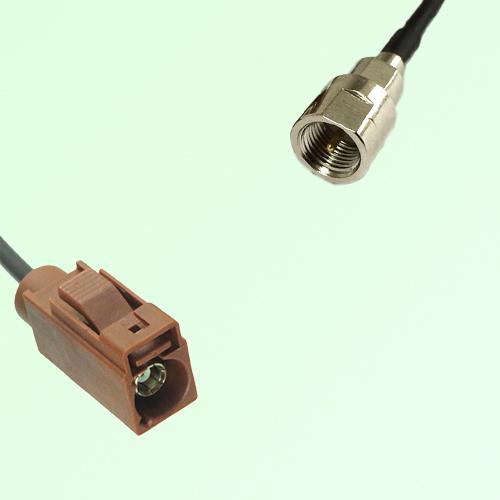 FAKRA SMB F 8011 brown Female Jack to FME Male Plug Cable