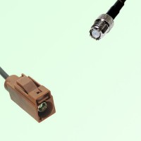 FAKRA SMB F 8011 brown Female Jack to Mini UHF Female Jack Cable