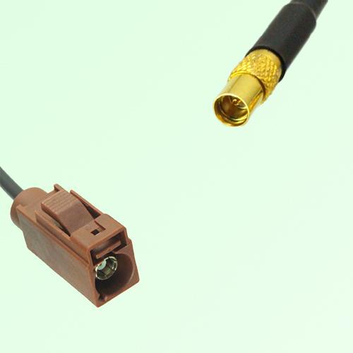 FAKRA SMB F 8011 brown Female Jack to MMCX Female Jack Cable