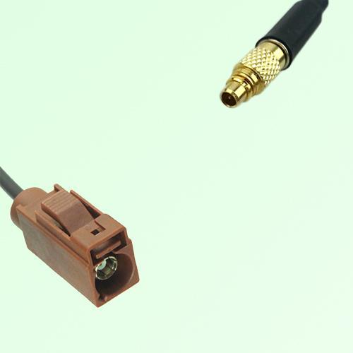 FAKRA SMB F 8011 brown Female Jack to MMCX Male Plug Cable