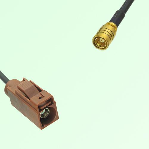FAKRA SMB F 8011 brown Female Jack to SMB Female Jack Cable