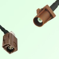 FAKRA SMB F 8011 brown Female Jack RA to F 8011 brown Male Plug Cable