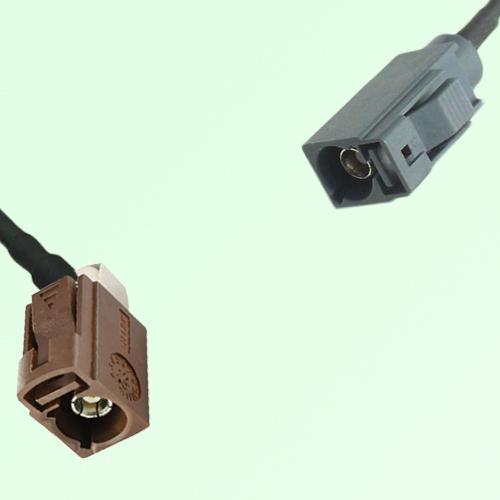 FAKRA SMB F 8011 brown Female Jack RA to G 7031 grey Female Jack Cable FAKRA SMB F 8011 brown Female Jack RA to G 7031 grey Female Jack Cable