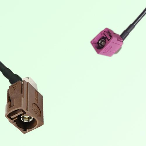 FAKRA SMB F 8011 brown Female Jack RA to H 4003 violet Female RA Cable FAKRA SMB F 8011 brown Female Jack RA to H 4003 violet Female RA Cable