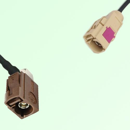 FAKRA SMB F 8011 brown Female Jack RA to I 1001 beige Female Cable FAKRA SMB F 8011 brown Female Jack RA to I 1001 beige Female Cable