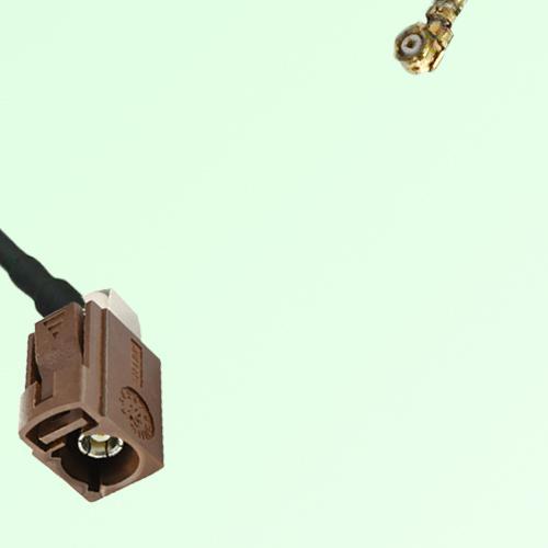 FAKRA SMB F 8011 brown Female Jack Right Angle to IPEX Cable FAKRA SMB F 8011 brown Female Jack Right Angle to IPEX Cable