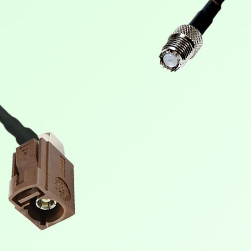 FAKRA SMB F 8011 brown Female Jack RA to Mini UHF Female Jack Cable FAKRA SMB F 8011 brown Female Jack RA to Mini UHF Female Jack Cable
