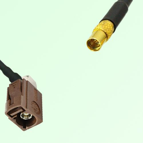 FAKRA SMB F 8011 brown Female Jack RA to MMCX Female Jack Cable