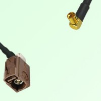 FAKRA SMB F 8011 brown Female Jack RA to MMCX Female Jack RA Cable