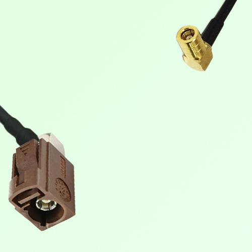 FAKRA SMB F 8011 brown Female Jack RA to SMB Female Jack RA Cable