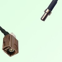 FAKRA SMB F 8011 brown Female Jack Right Angle to TS9 Male Plug Cable
