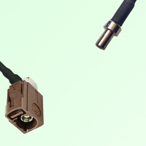 FAKRA SMB F 8011 brown Female Jack Right Angle to TS9 Male Plug Cable FAKRA SMB F 8011 brown Female Jack Right Angle to TS9 Male Plug Cable